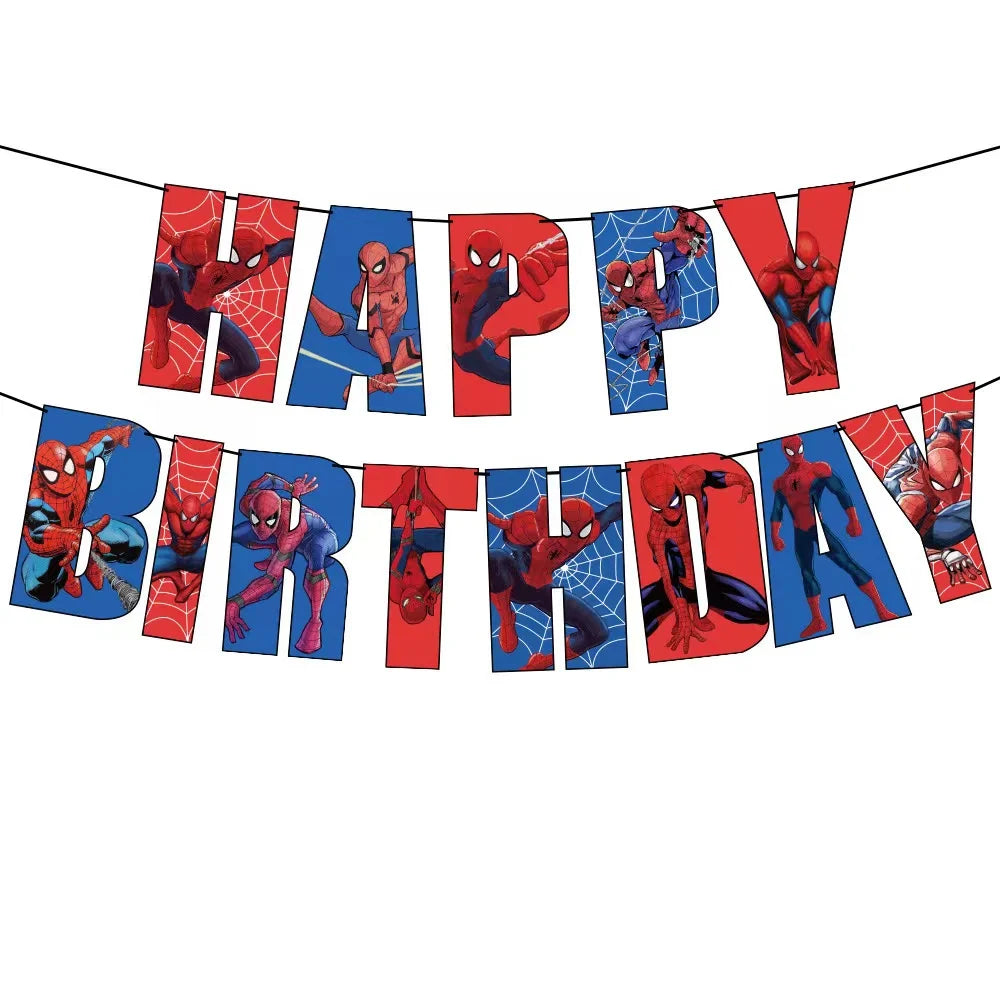 Disney Spiderman Birthday Party Supplies Set - Smarsty