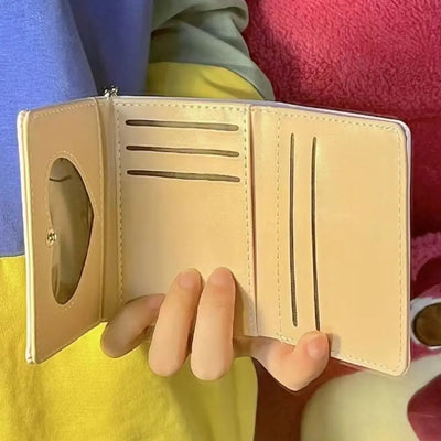 New Women Wallets Female Leather Purses Card Holders Graffiti Cat Portable Coin Purse Large Capacity Money Bag - Smarsty