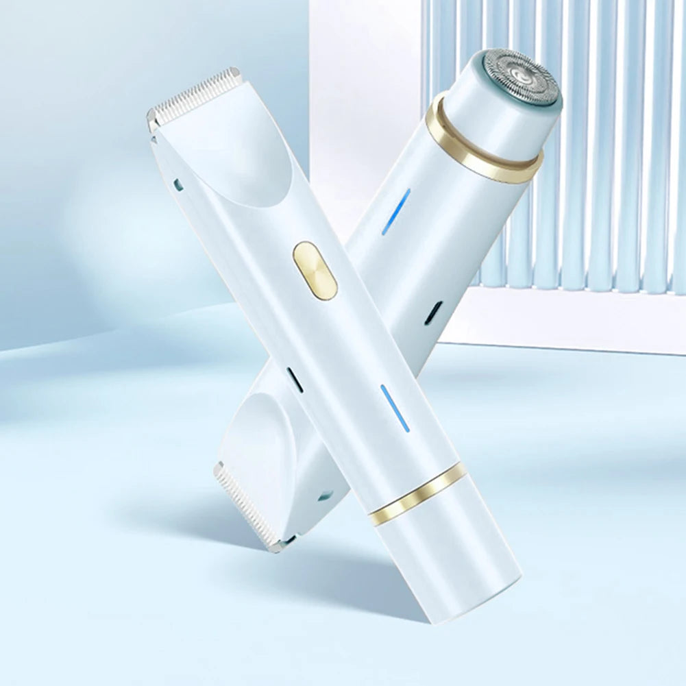 Women Hair Removal Razor Electric Epilator Portable Painless Pubic Legs Body Hair Trimmer for Ladies Bikini Underarms Legs Hair