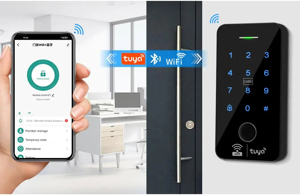 WiFi Tuya Fingerprint Access Controller Waterproof System - Smarsty