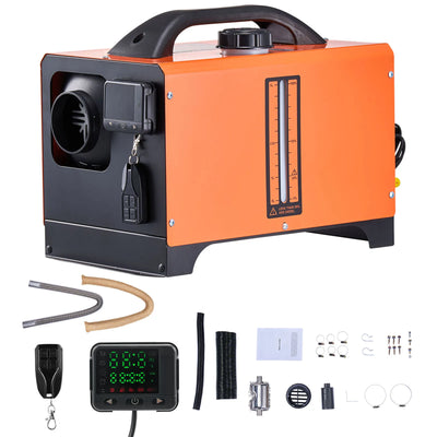 SucceBuy 8KW Diesel Air Heater DC12-24V Diesel Parking Heater with Remote Control Voice Announcement Car Heater Fit for RV Truck - Smarsty