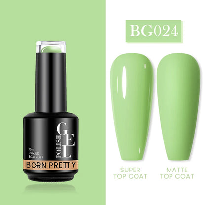 Born Pretty Milky Pink Rubber Base Gel Polish 15ml Self Leveling Formula - Smarsty