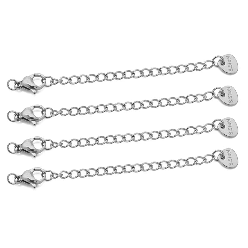 Stainless Steel Extension Chains Lobster Clasps Durable - Smarsty