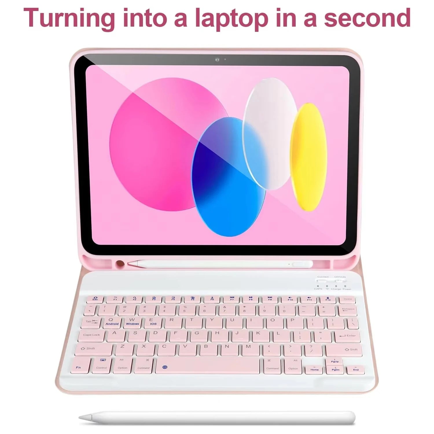 Keyboard Case For iPad 10th Gen 2022 10.9inch,Detachable Bluetooth Keyboard Cover For iPad 11 11inch A16 2025 With Pencil Holder