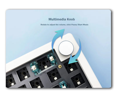 Gasket Mechanical Keyboard Kit Bluetooth With Hot Swappable - Smarsty