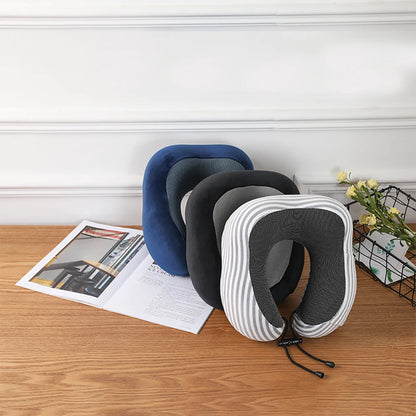 Soft Memory Foam Travel Neck Pillow with U Shape Design - Smarsty