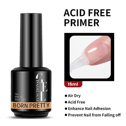 Born Pretty Milky Pink Rubber Base Gel Polish 15ml Self Leveling Formula - Smarsty