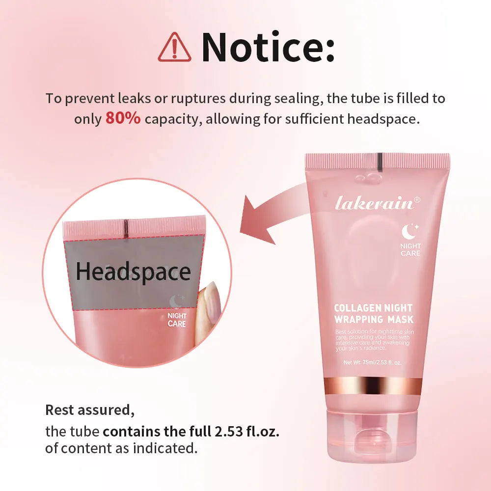 Night Collagen Wrapping Mask Rejuvenation Moisturizing Brightening Korean Face Mask Make Glowy Skin Elasticity Facial Mask - Smarsty