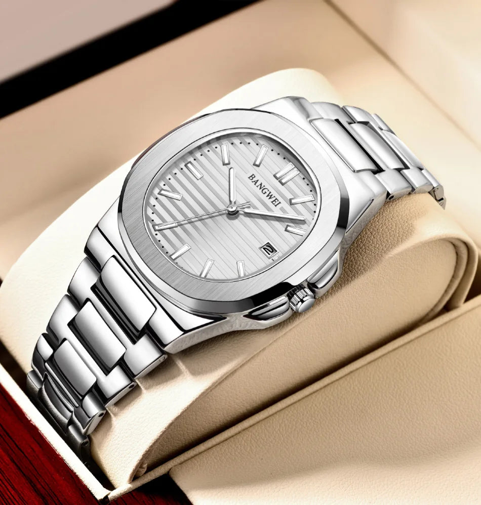 Luxury Waterproof Men's Quartz Watch with Automatic Date - Smarsty
