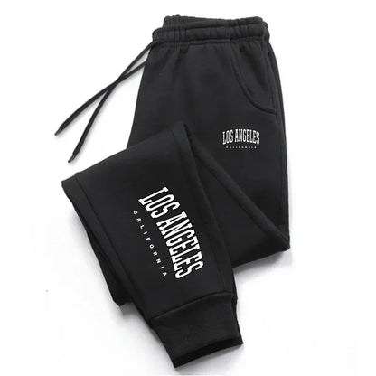 Los Angeles Womens Mens Sweatpants Elastic waist Casual Outdoors Jogging Pants High Quality Fashion Versatile Sport Trousers - Smarsty