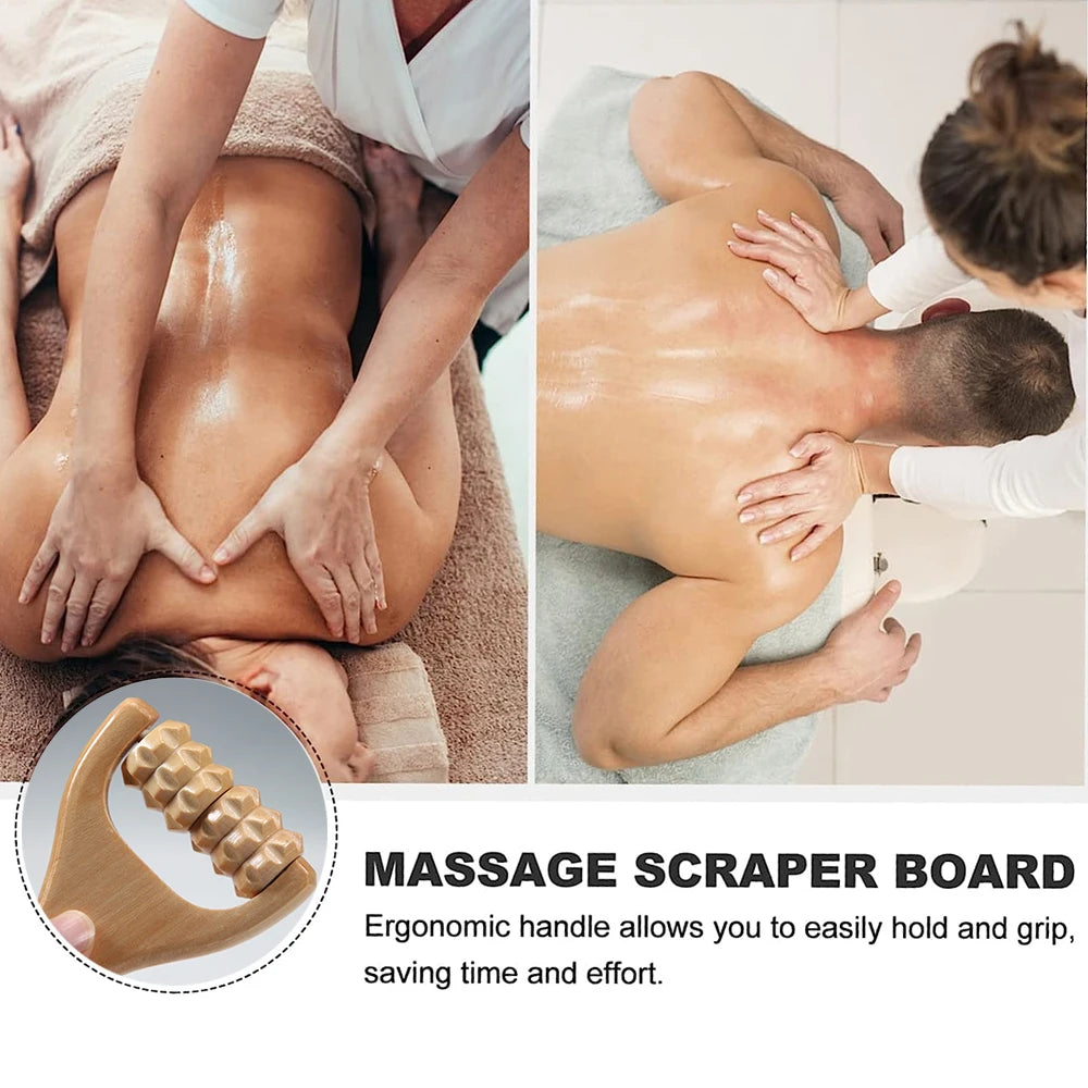 Natural Wood Massage Roller for Full Body Relief - Smarsty