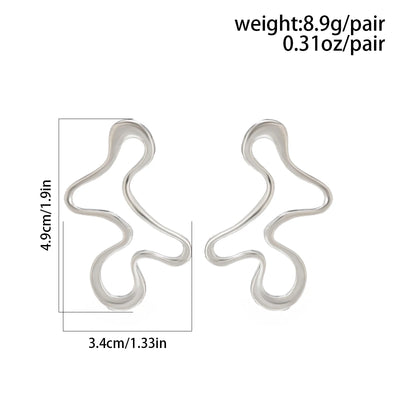 Minimalist Gold Geometric Stud Earrings for Women’s Style - Smarsty