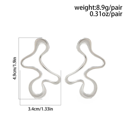 Minimalist Gold Geometric Stud Earrings for Women’s Style - Smarsty