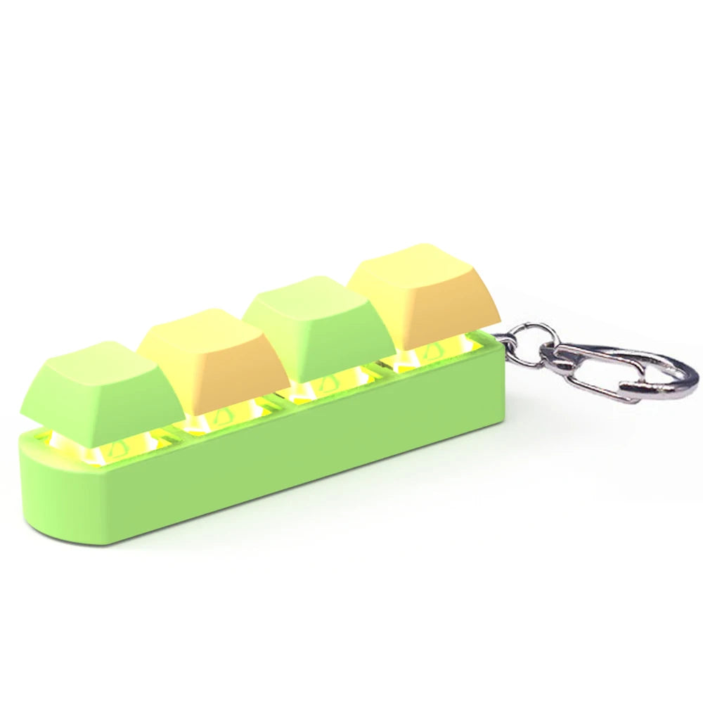 4 Keys Keyboard Keycaps Fidget Toy DIY Finger Keycaps Party Stress Relief Keyboard Caps Finger Button Fidget Decompression Toys - Smarsty