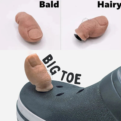 1pc Simulation Toe Shoe Decoration for Slippers Beach Shoes DIY Shoe Accessories Creative Cute Funny Removable - Smarsty