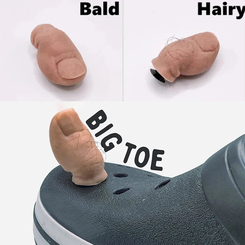1pc Simulation Toe Shoe Decoration for Slippers Beach Shoes DIY Shoe Accessories Creative Cute Funny Removable