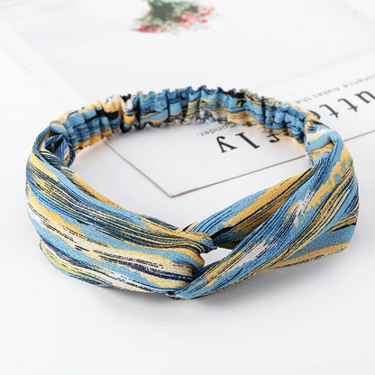 Bohemian Print Headbands For Women Vintage Turban Comfort - Smarsty