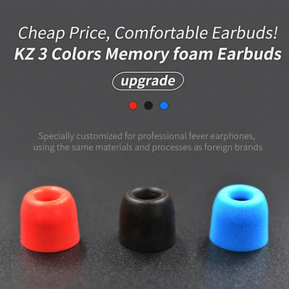 KZ Memory Foam Ear Tips for Ultimate Comfort and Noise Isolation - Smarsty