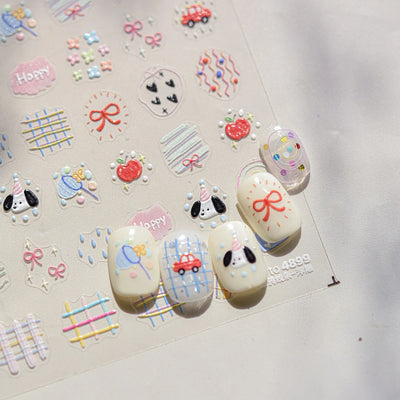 Cute Starfish Nail Charm Stickers for Summer Nail Art - Smarsty