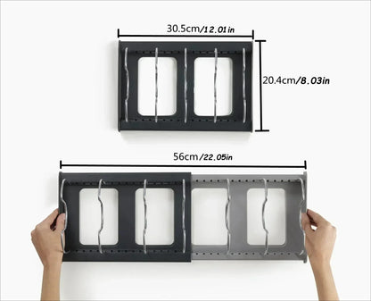 Expandable Pots and Pans Storage Rack for Cabinets Pot and Lid Holder with 6 Adjustable Shelves for Kitchen Organization Tools