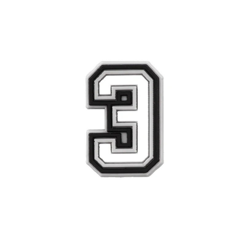 1 Pcs Letter Shoe Charms for Clog Sandals Shoe Decoration Number Alphabet Characters DIY Shoes Pins for Boy Girl Men Women