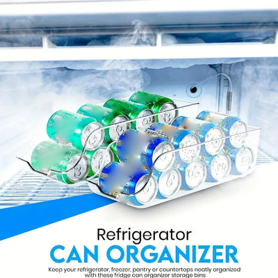 1/2pcs Kitchen Storage Cans, Soda Cans, Storage Cans, Refrigerator Freezer Organizers, Can Dispensers, Kitchen Accessories by Smarsty