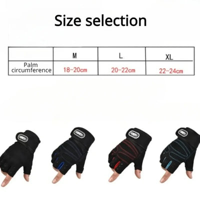 Outdoor Sport Gloves for Men Women Wrist Guard Fitness Gym Cycling Hiking Boxing Exercise Training Workout Long Wrist Fingerless by Smarsty