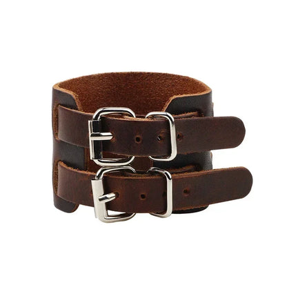 Punk Hip Hop Leather Skull Bracelet for Unisex Fashion - Smarsty