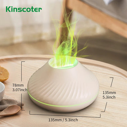 Portable Essential Oil Diffuser with Color Flame Feature - Smarsty