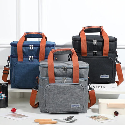 Large Capacity Crossbody Lunch Bag Thermal Insulation - Smarsty