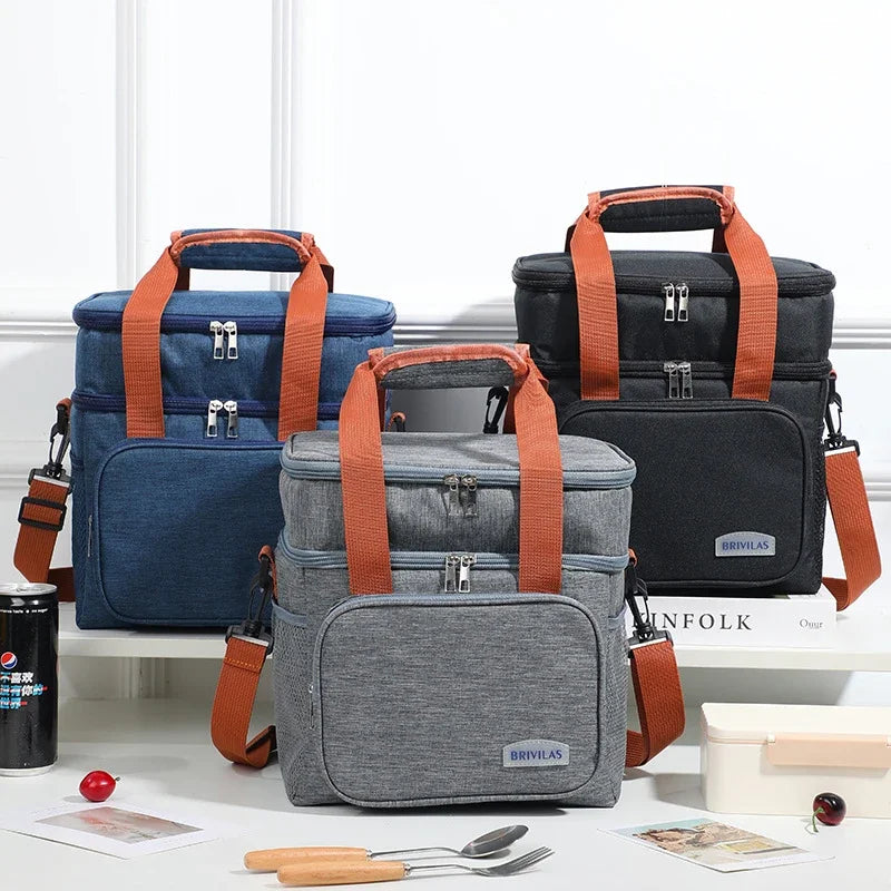 Large Capacity Crossbody Lunch Bag Thermal Insulation - Smarsty
