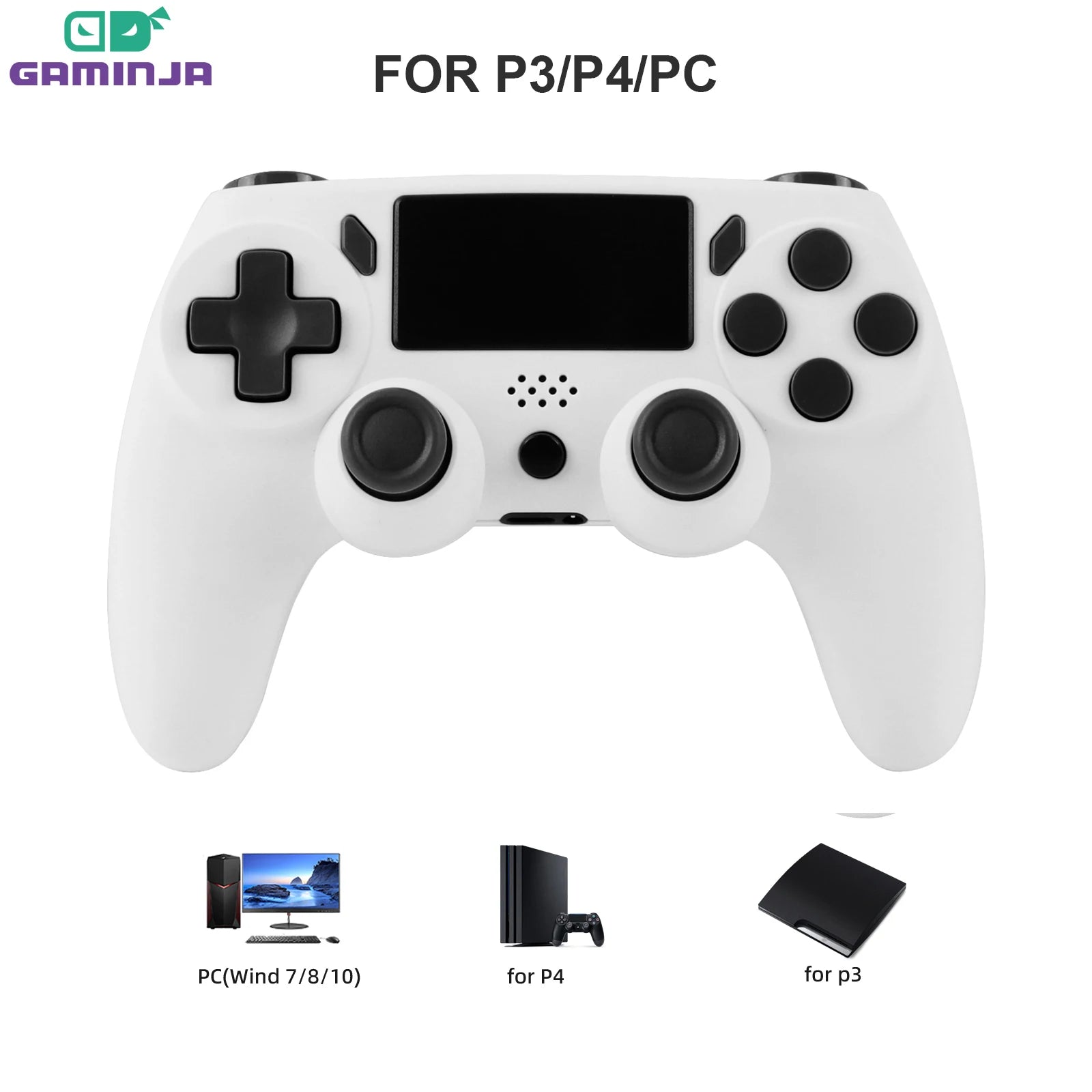 GAMINJA Wireless Gamepad with Dual Vibration Feature - Smarsty