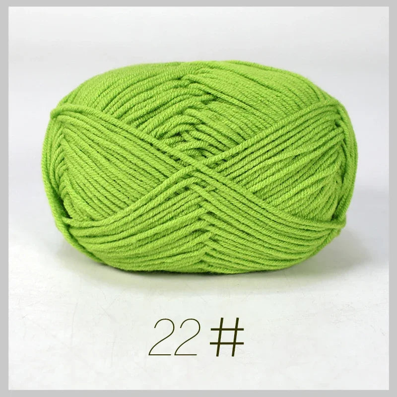 Soft Milk Cotton Yarn for Hand Knitting Projects - Smarsty