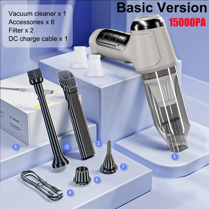 Wireless Handheld Car Vacuum Strong 95000PA Suction - Smarsty