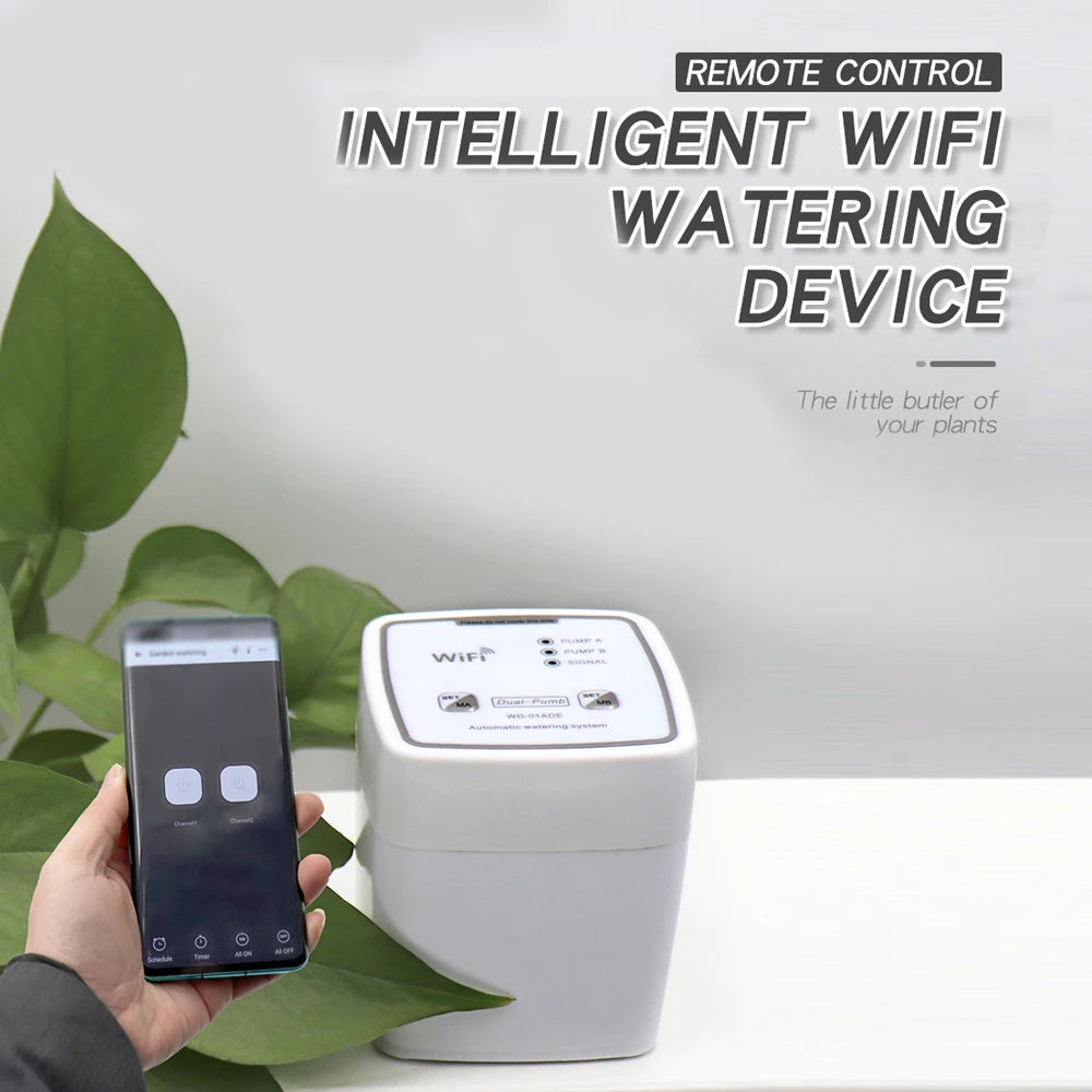Smart WiFi Watering System with Double Pump Automation - Smarsty