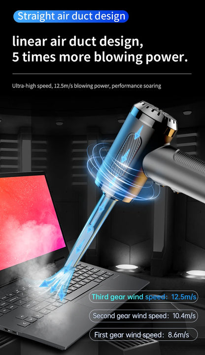 Rechargeable Portable Air Duster 50000RPM for Keyboard