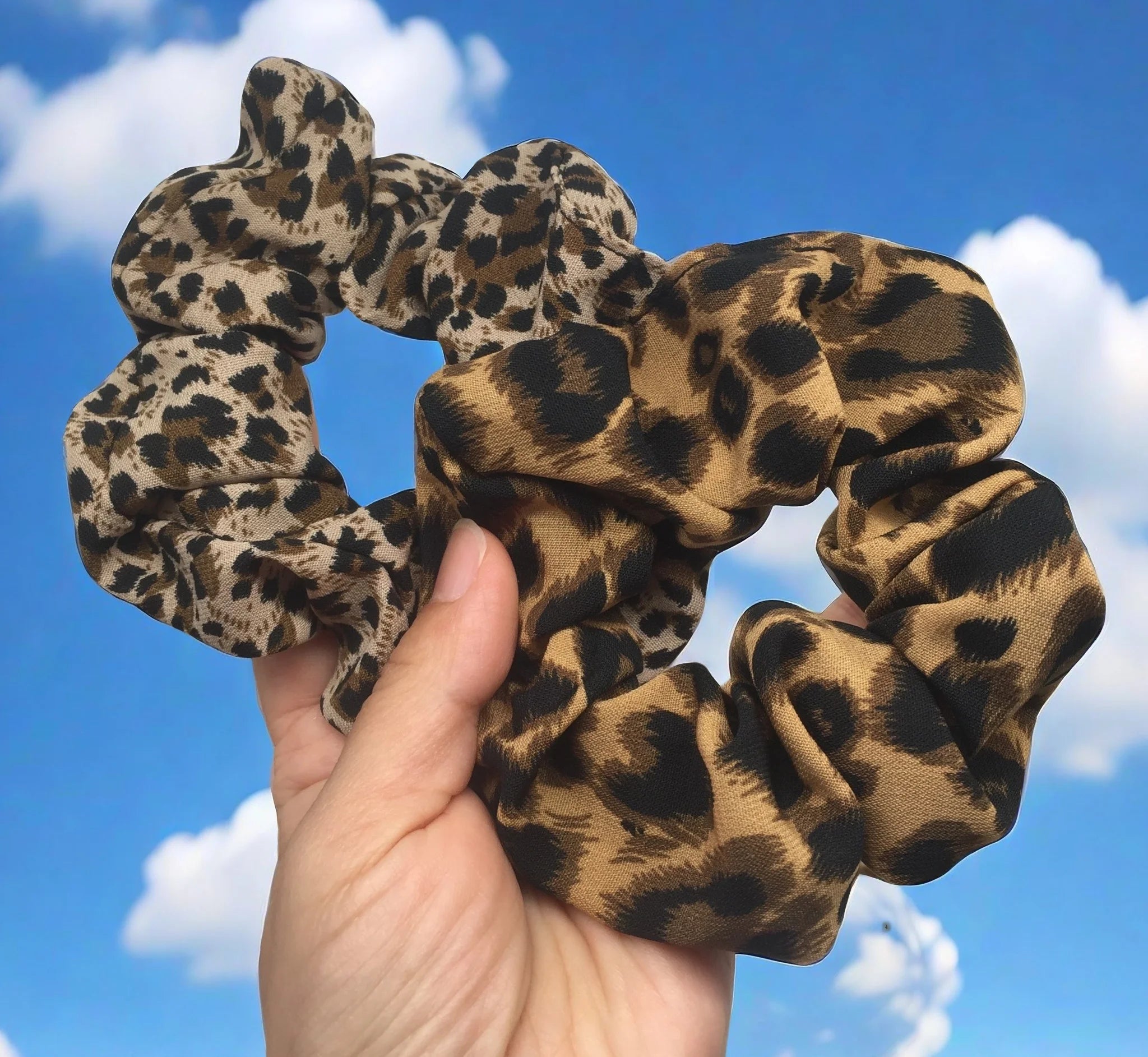 Leopard Print Scrunchie High Elastic Hair Tie Elegant - Smarsty