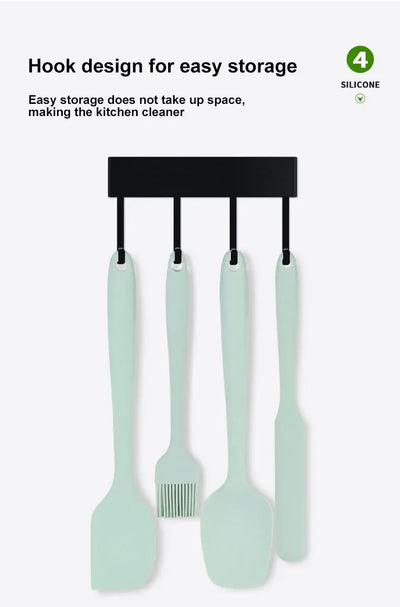 Heat Resistant Silicone Spatula Set for Baking - Smarsty