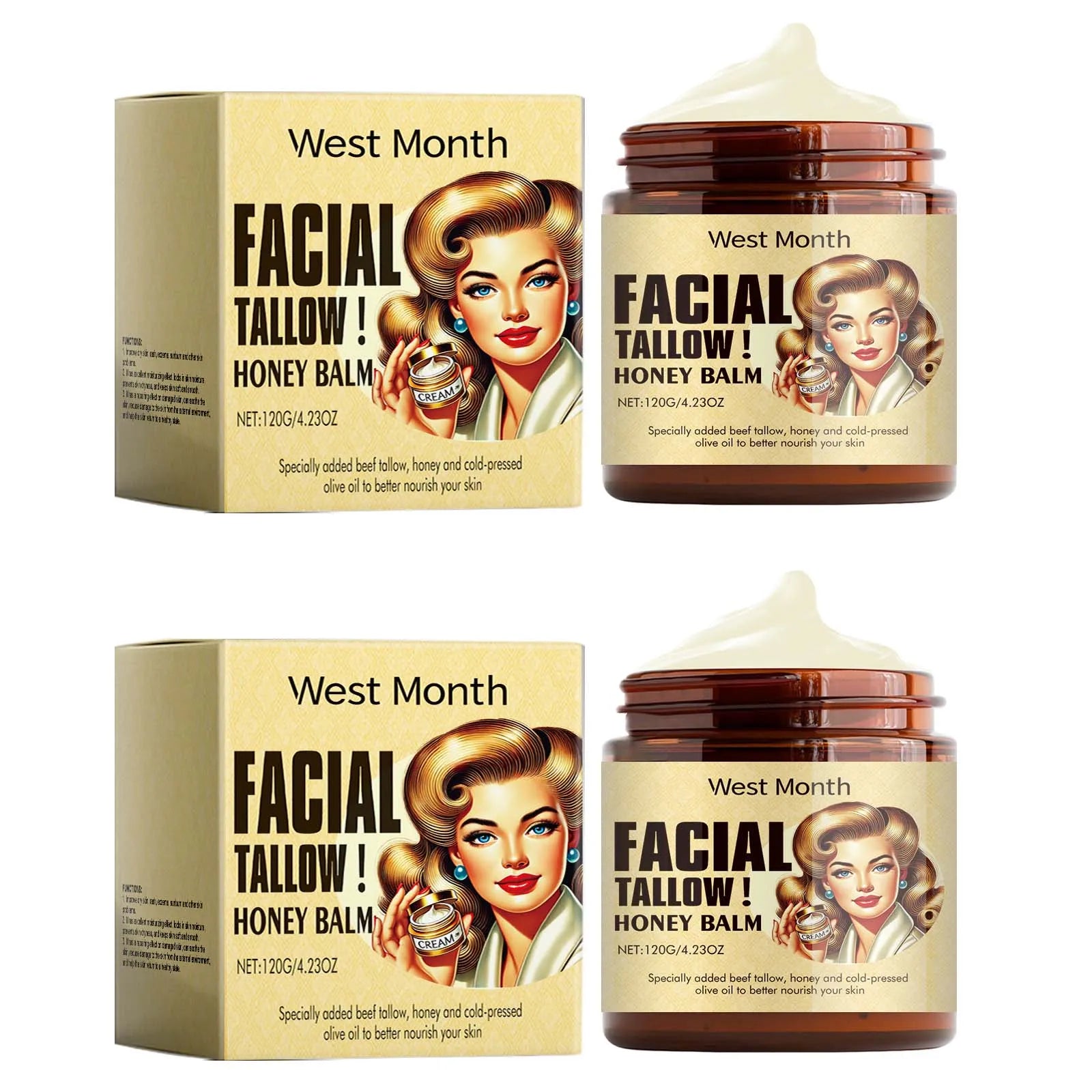 Beef Tallow Face Cream for Lasting Moisturization - Smarsty