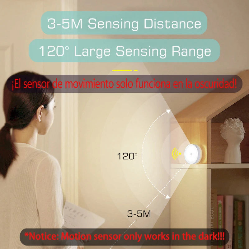 USB Rechargeable Motion Sensor LED Night Light - Smarsty