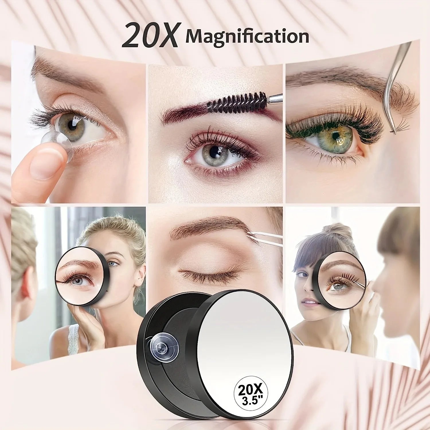 10x Magnification Bathroom Makeup Mirror with Suction Cup - Smarsty