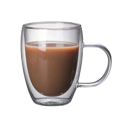 Double Bottom Thermal Glass Coffee Cup Set - Smarsty