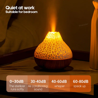 Volcano Air Humidifier with Colorful Night Light - Smarsty