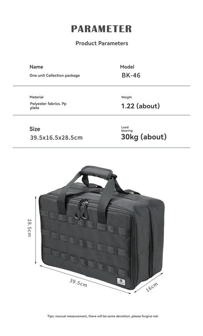 CAMPINGMOON BK-46 Large Capacity Storage Bag Camping IGT Module Collection Storage Bag Outdoor Tactical Packaging Kit by Smarsty