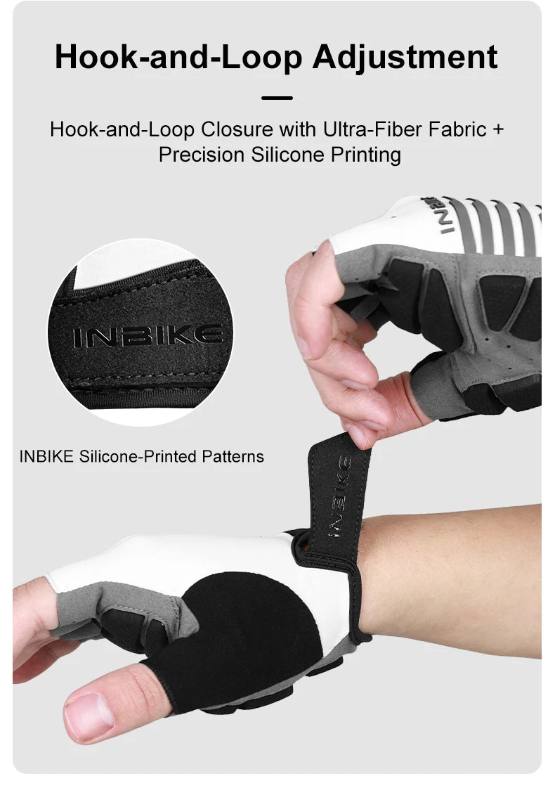 INBIKE Shockproof Gel Cycling Gloves Half Finger - Smarsty