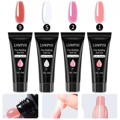 Nail Gel Polish Kit With LED Lamp 27 Colors - Smarsty