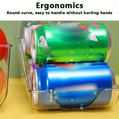 1/2pcs Kitchen Storage Cans, Soda Cans, Storage Cans, Refrigerator Freezer Organizers, Can Dispensers, Kitchen Accessories by Smarsty