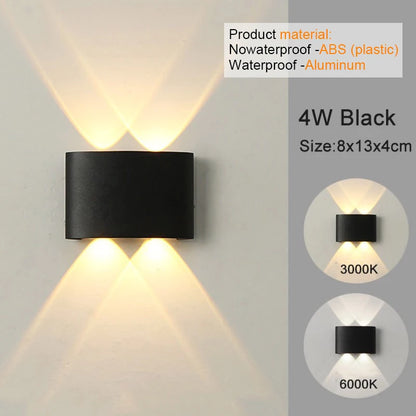 Modern LED Wall Sconces for Indoor Outdoor Lighting - Smarsty