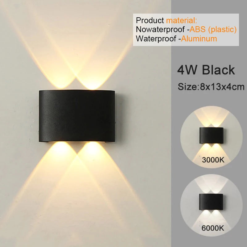 Modern LED Wall Sconces for Indoor Outdoor Lighting - Smarsty