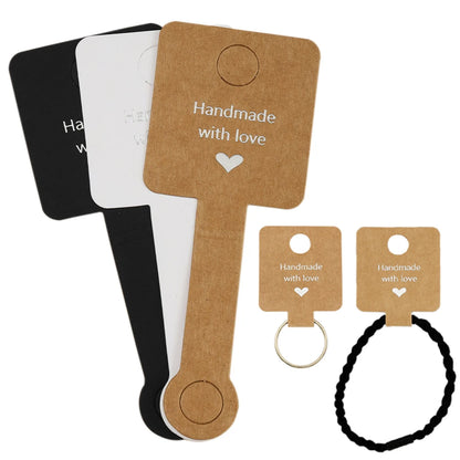 50pcs Self Adhesive Kraft Paper Jewelry Tags for Retail Display - Smarsty